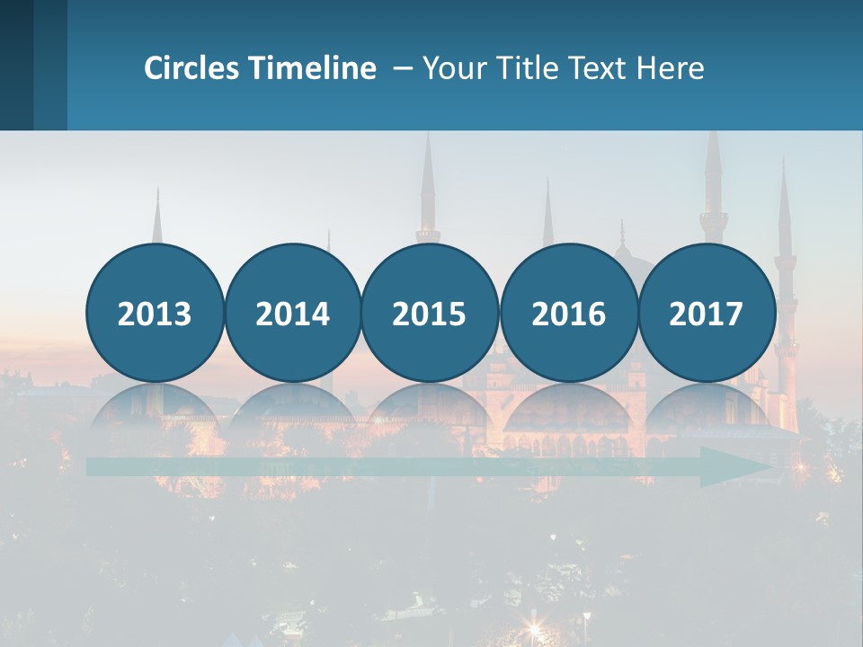 A Picture Of A Building With A Sky Background PowerPoint Template