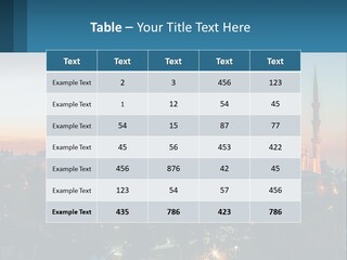 A Picture Of A Building With A Sky Background PowerPoint Template