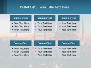 A Picture Of A Building With A Sky Background PowerPoint Template