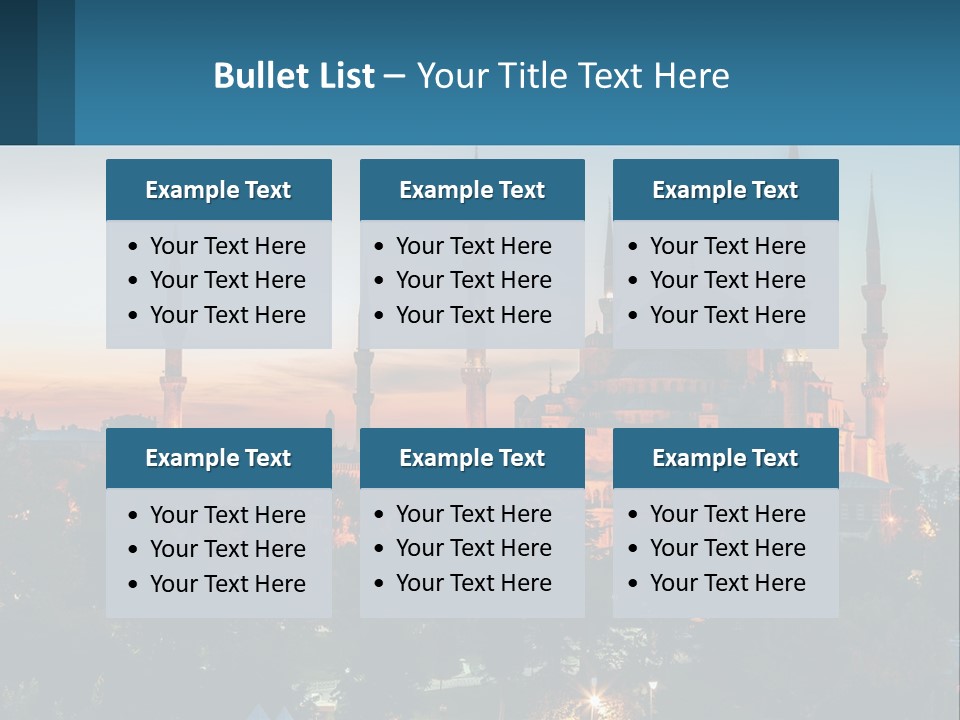 A Picture Of A Building With A Sky Background PowerPoint Template