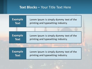 A Picture Of A Building With A Sky Background PowerPoint Template