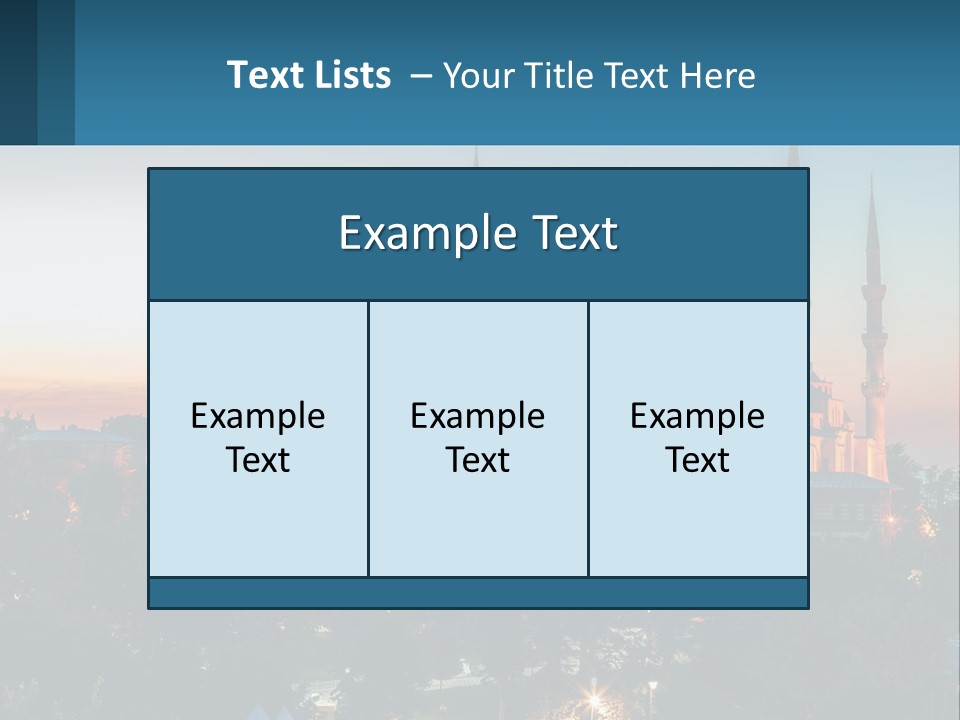 A Picture Of A Building With A Sky Background PowerPoint Template