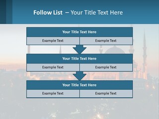 A Picture Of A Building With A Sky Background PowerPoint Template