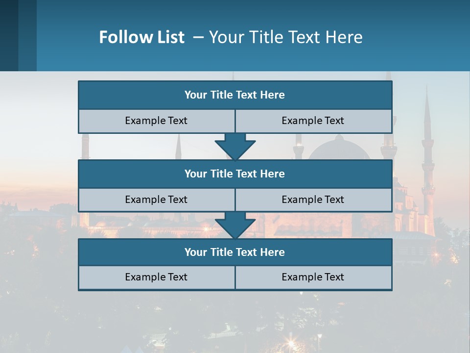 A Picture Of A Building With A Sky Background PowerPoint Template