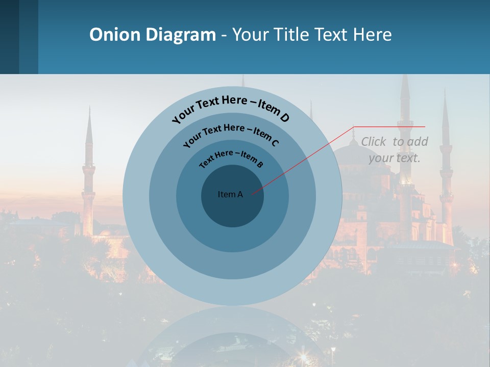 A Picture Of A Building With A Sky Background PowerPoint Template