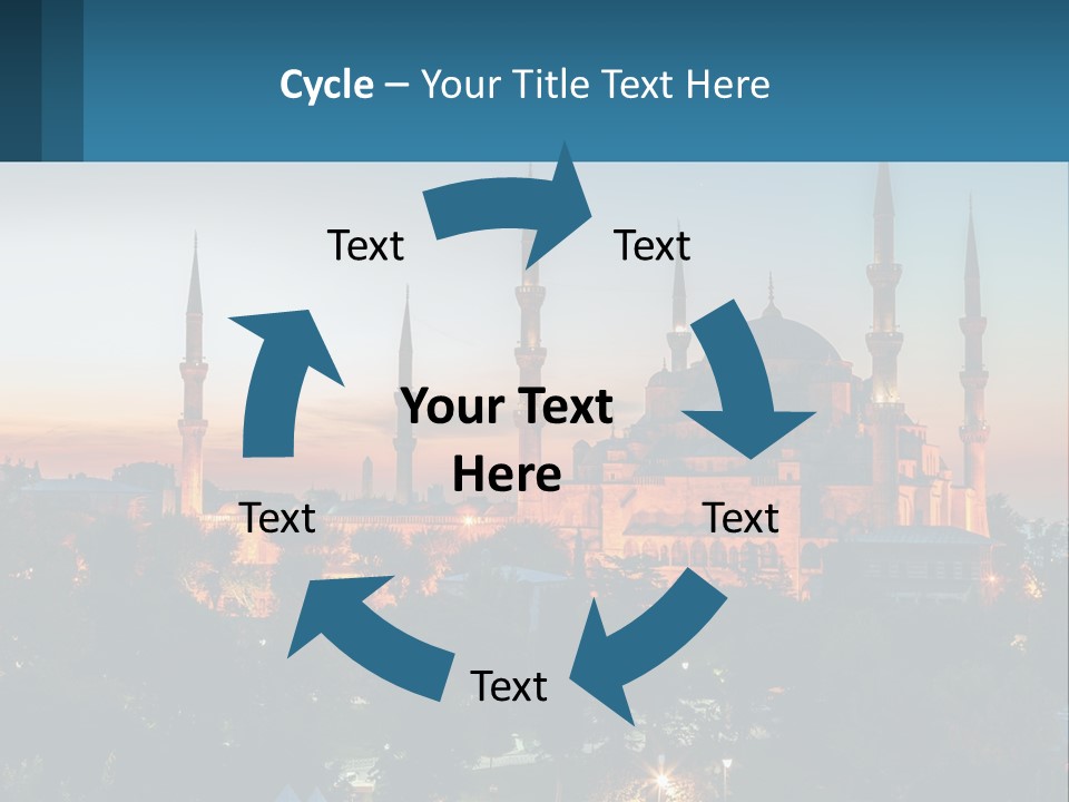 A Picture Of A Building With A Sky Background PowerPoint Template
