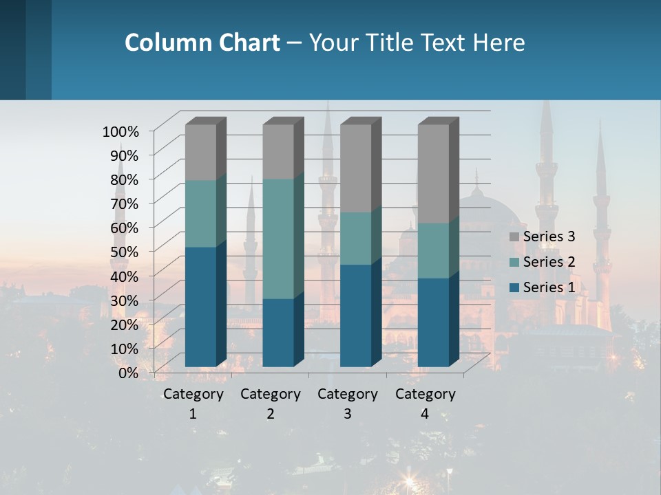 A Picture Of A Building With A Sky Background PowerPoint Template