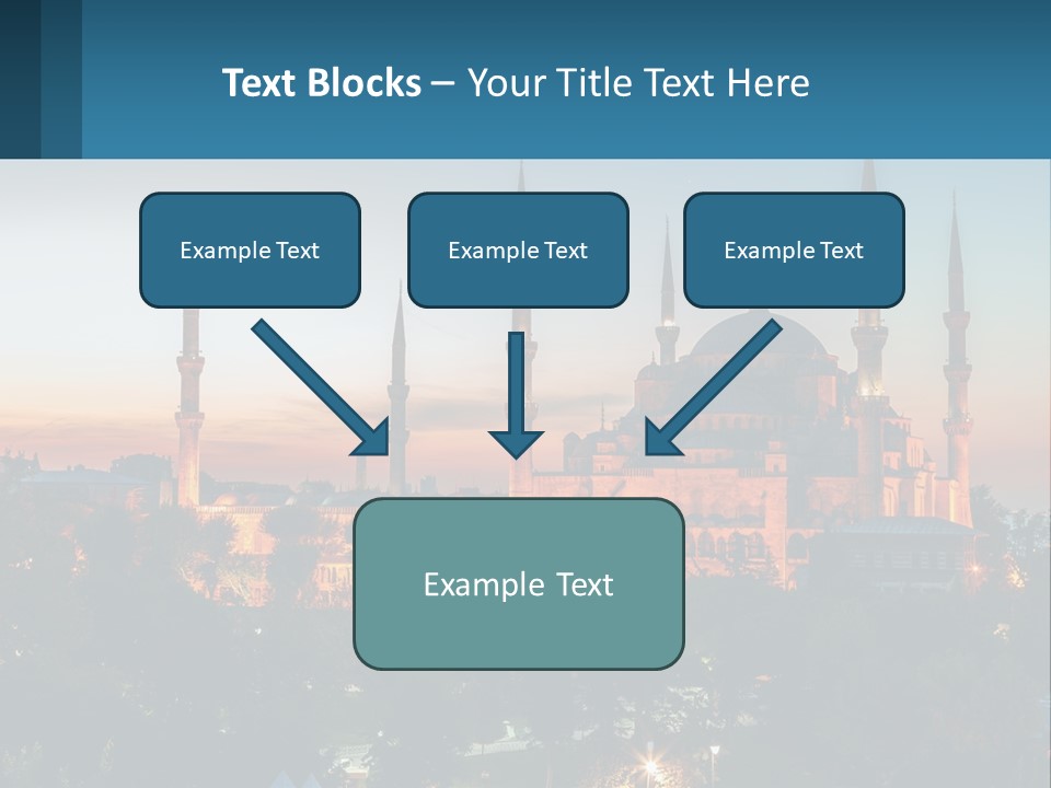 A Picture Of A Building With A Sky Background PowerPoint Template