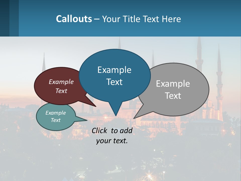 A Picture Of A Building With A Sky Background PowerPoint Template