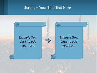 A Picture Of A Building With A Sky Background PowerPoint Template