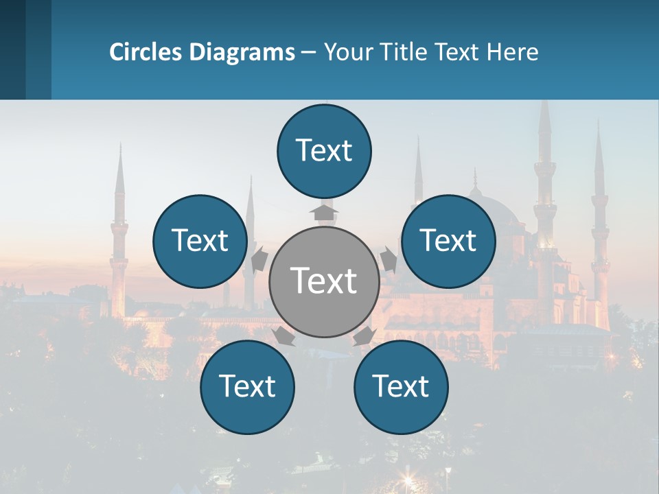 A Picture Of A Building With A Sky Background PowerPoint Template