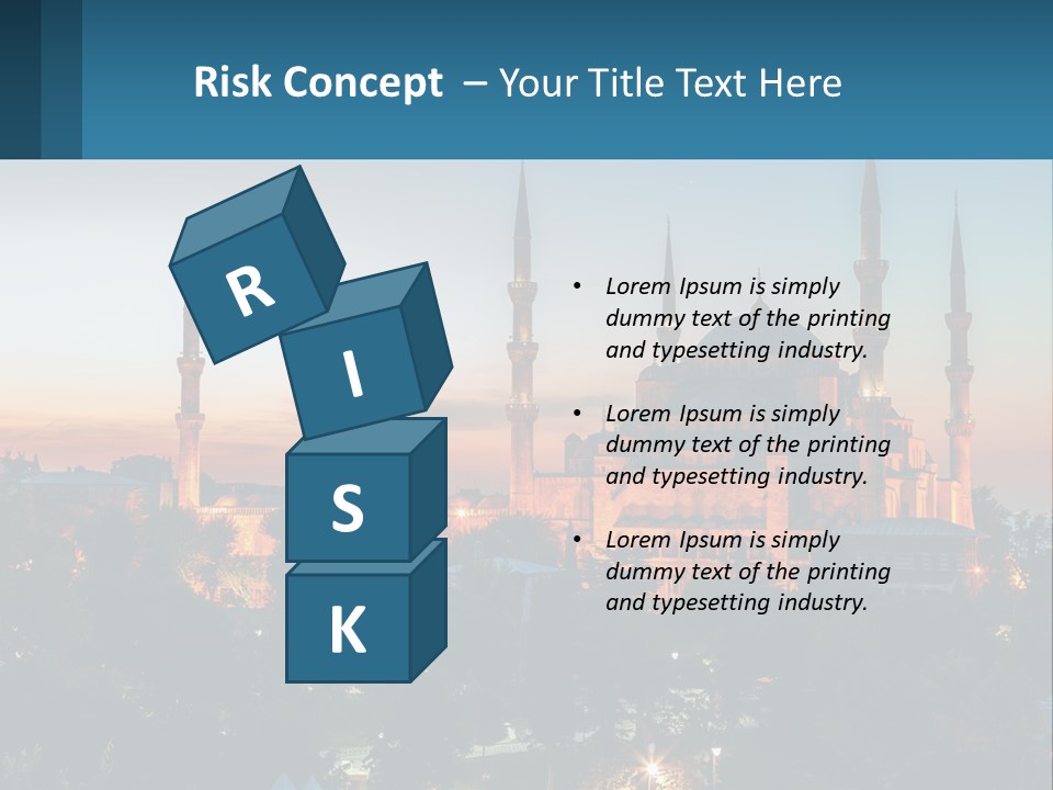 A Picture Of A Building With A Sky Background PowerPoint Template