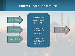 A Picture Of A Building With A Sky Background PowerPoint Template