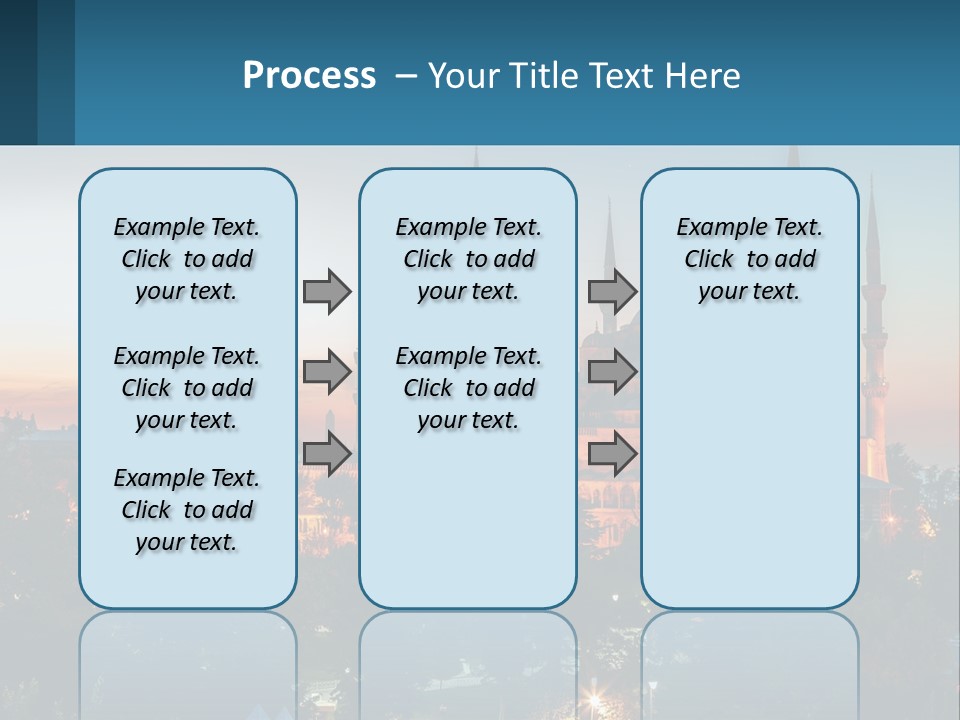A Picture Of A Building With A Sky Background PowerPoint Template