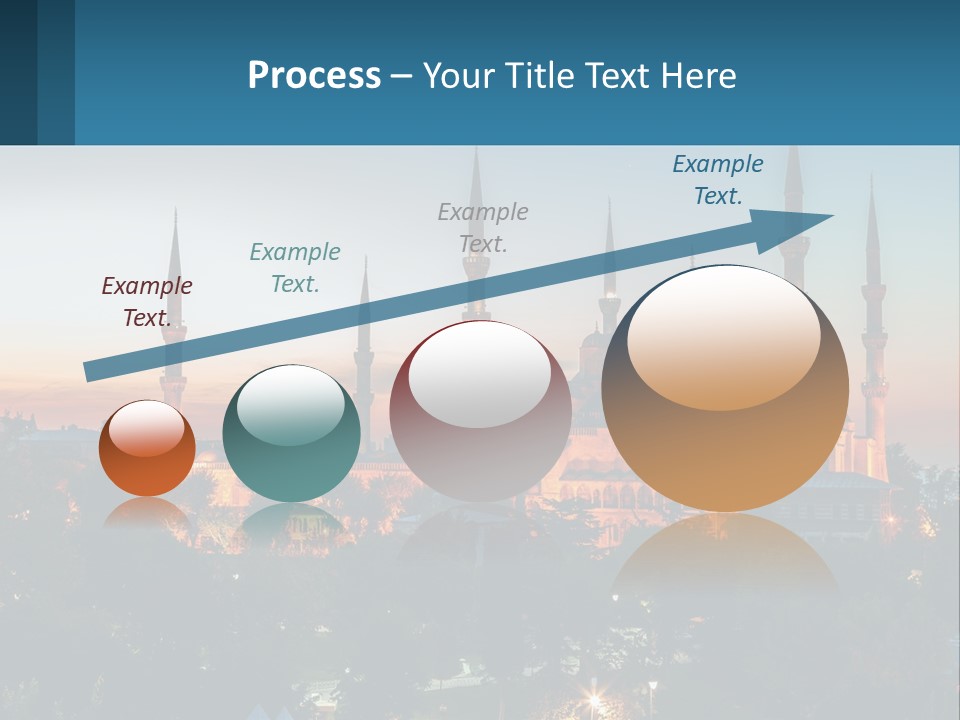 A Picture Of A Building With A Sky Background PowerPoint Template