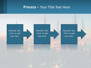 A Picture Of A Building With A Sky Background PowerPoint Template