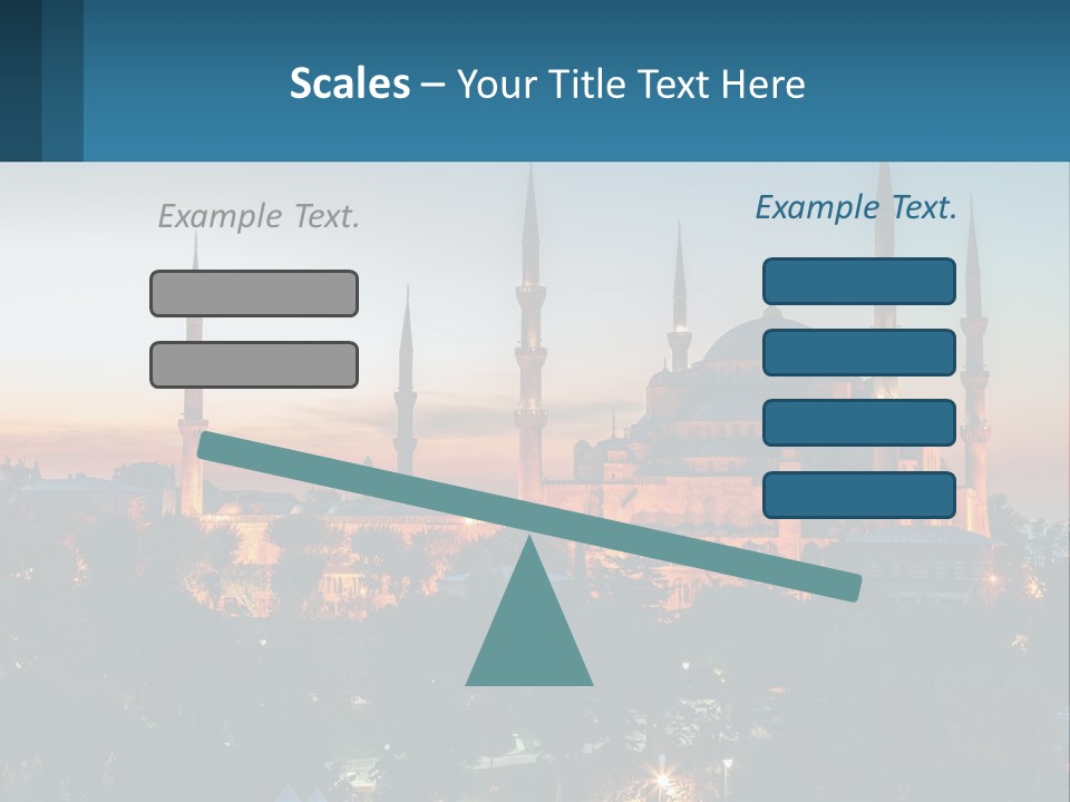 A Picture Of A Building With A Sky Background PowerPoint Template