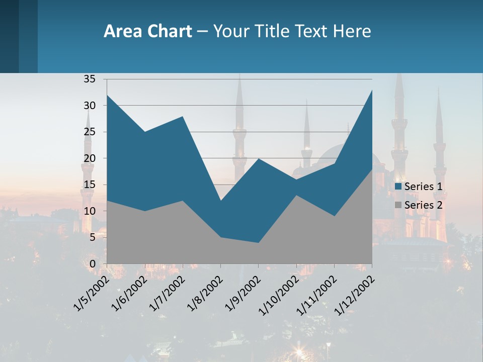 A Picture Of A Building With A Sky Background PowerPoint Template