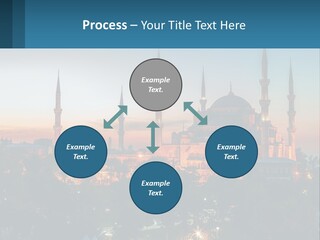 A Picture Of A Building With A Sky Background PowerPoint Template