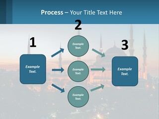 A Picture Of A Building With A Sky Background PowerPoint Template
