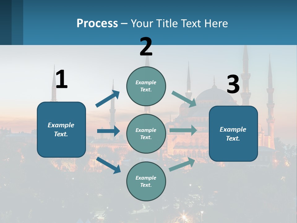 A Picture Of A Building With A Sky Background PowerPoint Template
