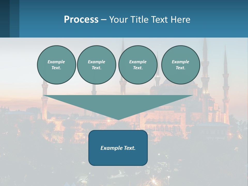A Picture Of A Building With A Sky Background PowerPoint Template