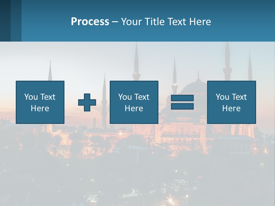 A Picture Of A Building With A Sky Background PowerPoint Template