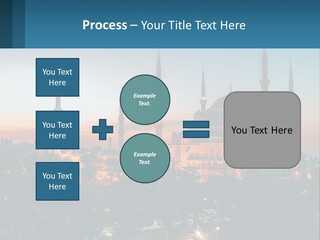 A Picture Of A Building With A Sky Background PowerPoint Template