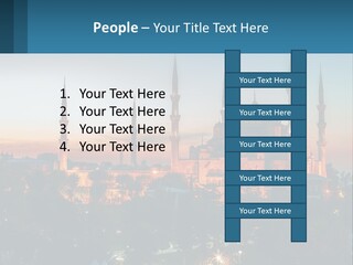 A Picture Of A Building With A Sky Background PowerPoint Template