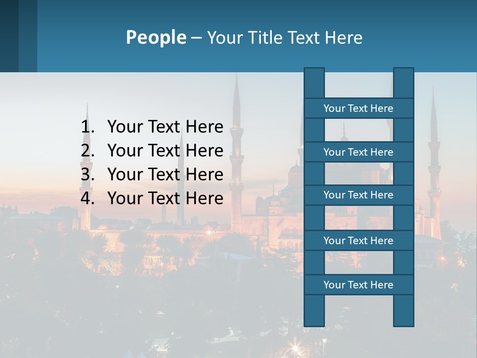 A Picture Of A Building With A Sky Background PowerPoint Template