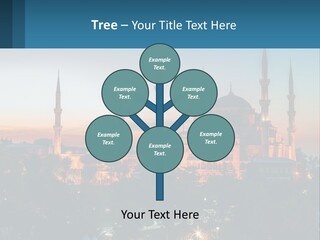 A Picture Of A Building With A Sky Background PowerPoint Template