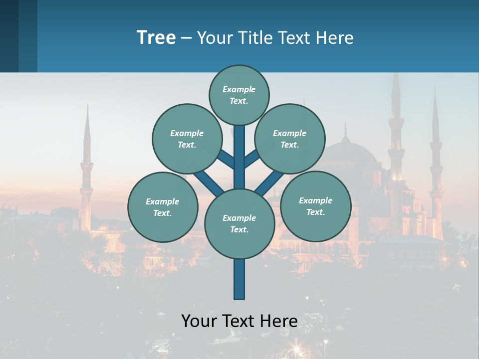 A Picture Of A Building With A Sky Background PowerPoint Template