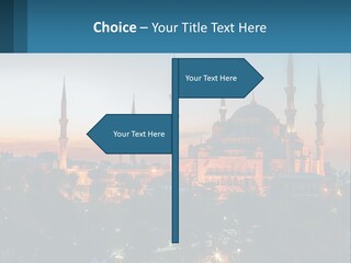 A Picture Of A Building With A Sky Background PowerPoint Template