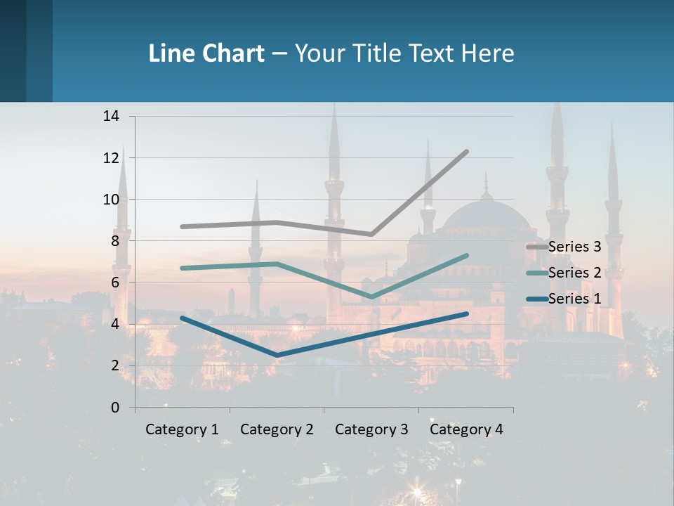 A Picture Of A Building With A Sky Background PowerPoint Template