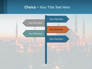 A Picture Of A Building With A Sky Background PowerPoint Template