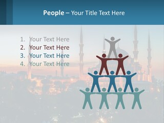 A Picture Of A Building With A Sky Background PowerPoint Template