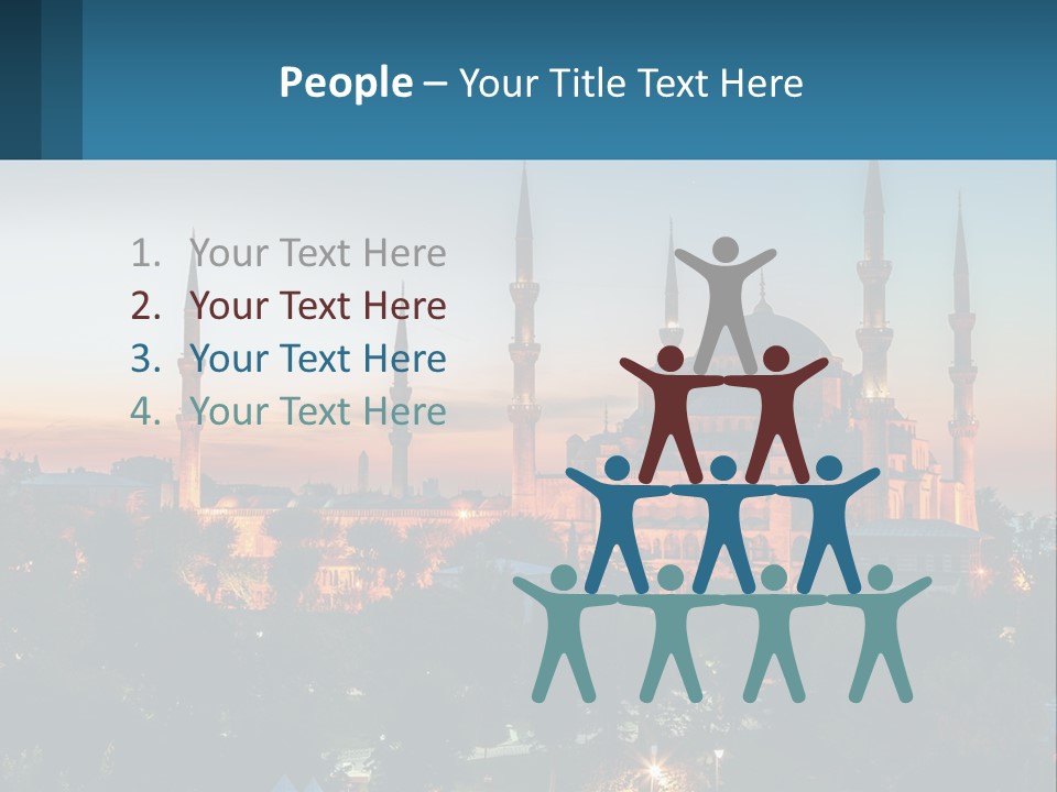 A Picture Of A Building With A Sky Background PowerPoint Template