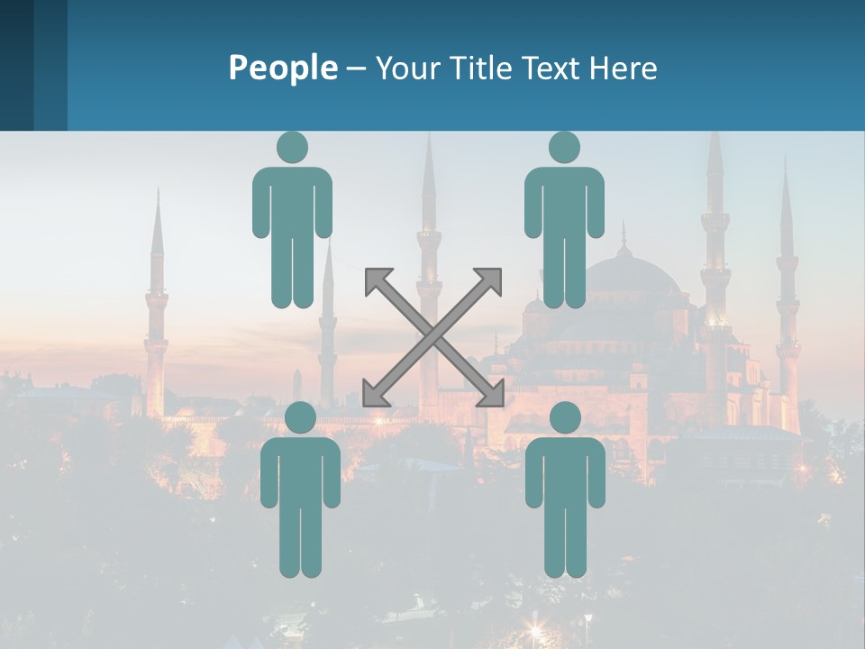 A Picture Of A Building With A Sky Background PowerPoint Template