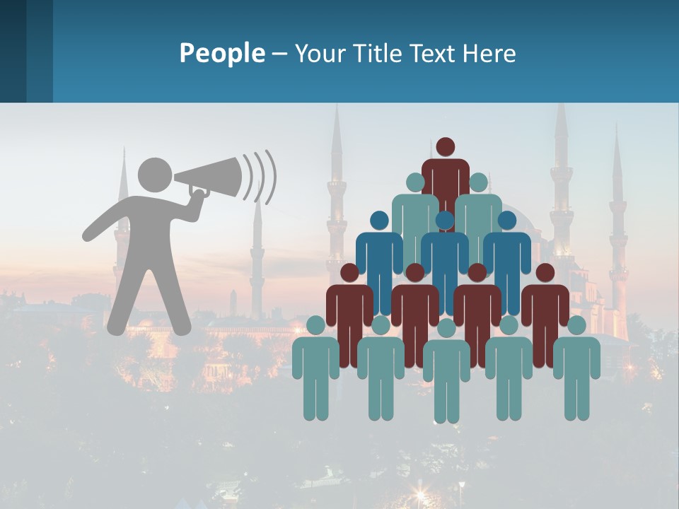 A Picture Of A Building With A Sky Background PowerPoint Template