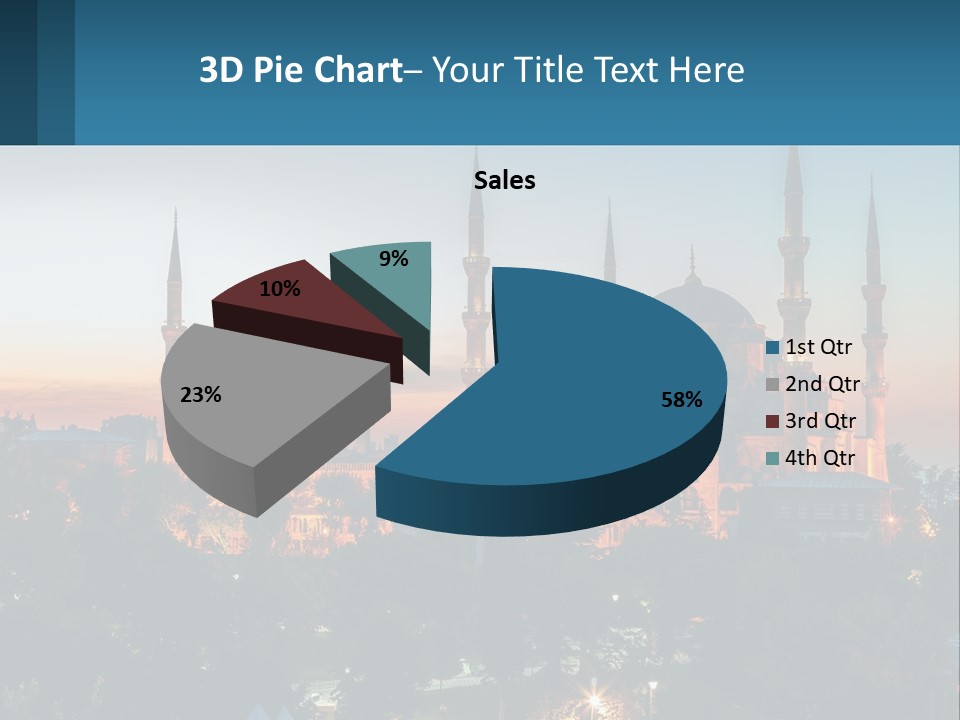 A Picture Of A Building With A Sky Background PowerPoint Template