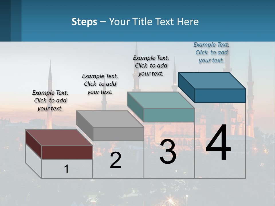 A Picture Of A Building With A Sky Background PowerPoint Template