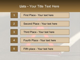 A Red Triangle Sign Sitting On The Side Of A Road PowerPoint Template
