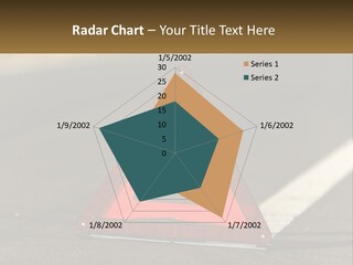 A Red Triangle Sign Sitting On The Side Of A Road PowerPoint Template