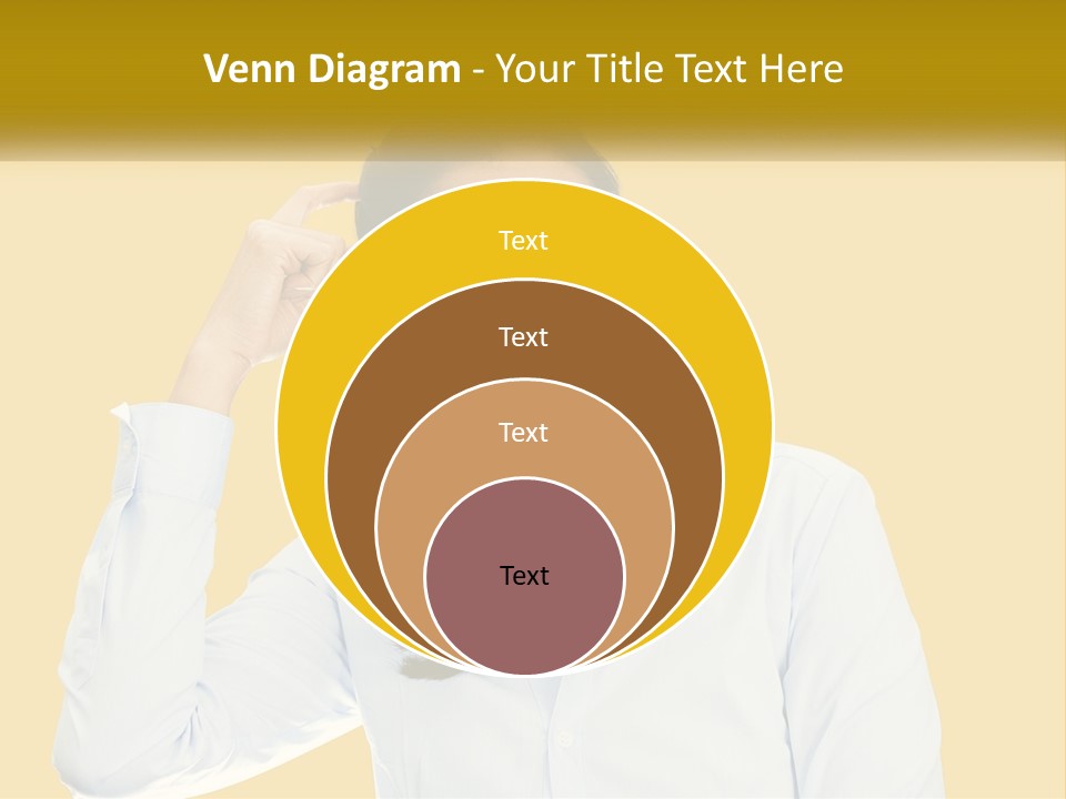 A Woman Holding Her Hand Up To Her Head PowerPoint Template