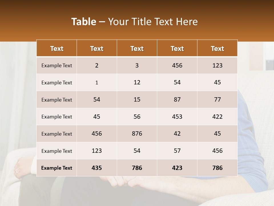 A Man And A Woman Sitting On A Couch PowerPoint Template