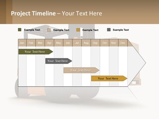 A Forklift With Boxes On The Back Of It PowerPoint Template
