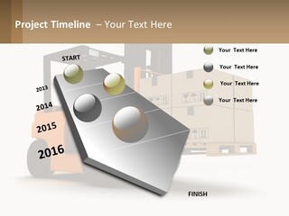 A Forklift With Boxes On The Back Of It PowerPoint Template