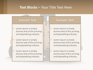 A Forklift With Boxes On The Back Of It PowerPoint Template