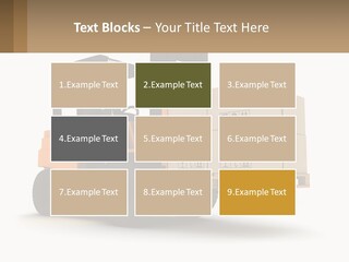 A Forklift With Boxes On The Back Of It PowerPoint Template