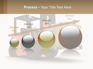A Forklift With Boxes On The Back Of It PowerPoint Template